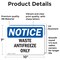 Signmission Waste Antifreeze Only, 10 in W x Rectangle, Vinyl Decal OS-2PACK-NS-D-710-L-18953 - alternate 2